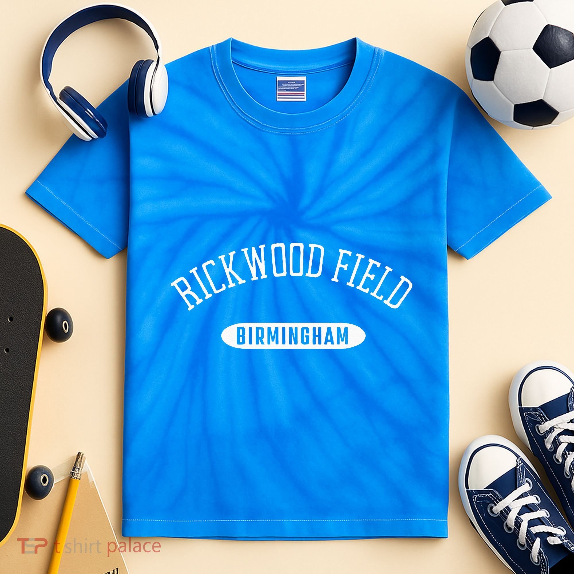 Rickwood Field Classic Style Birmingham Alabama Kids Tie-Dye T-Shirt