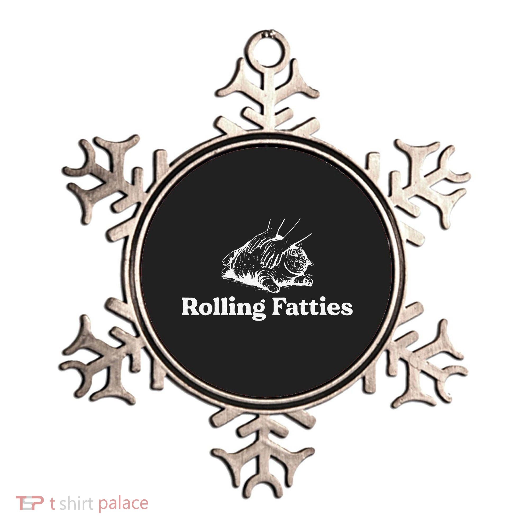 Rolling Fatties Cat Lover Funny Cat Kitten Gift Ornament