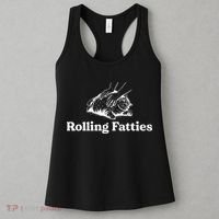 Rolling Fatties Cat Lover Funny Cat Kitten Gift Women's Tank Top thumb 3