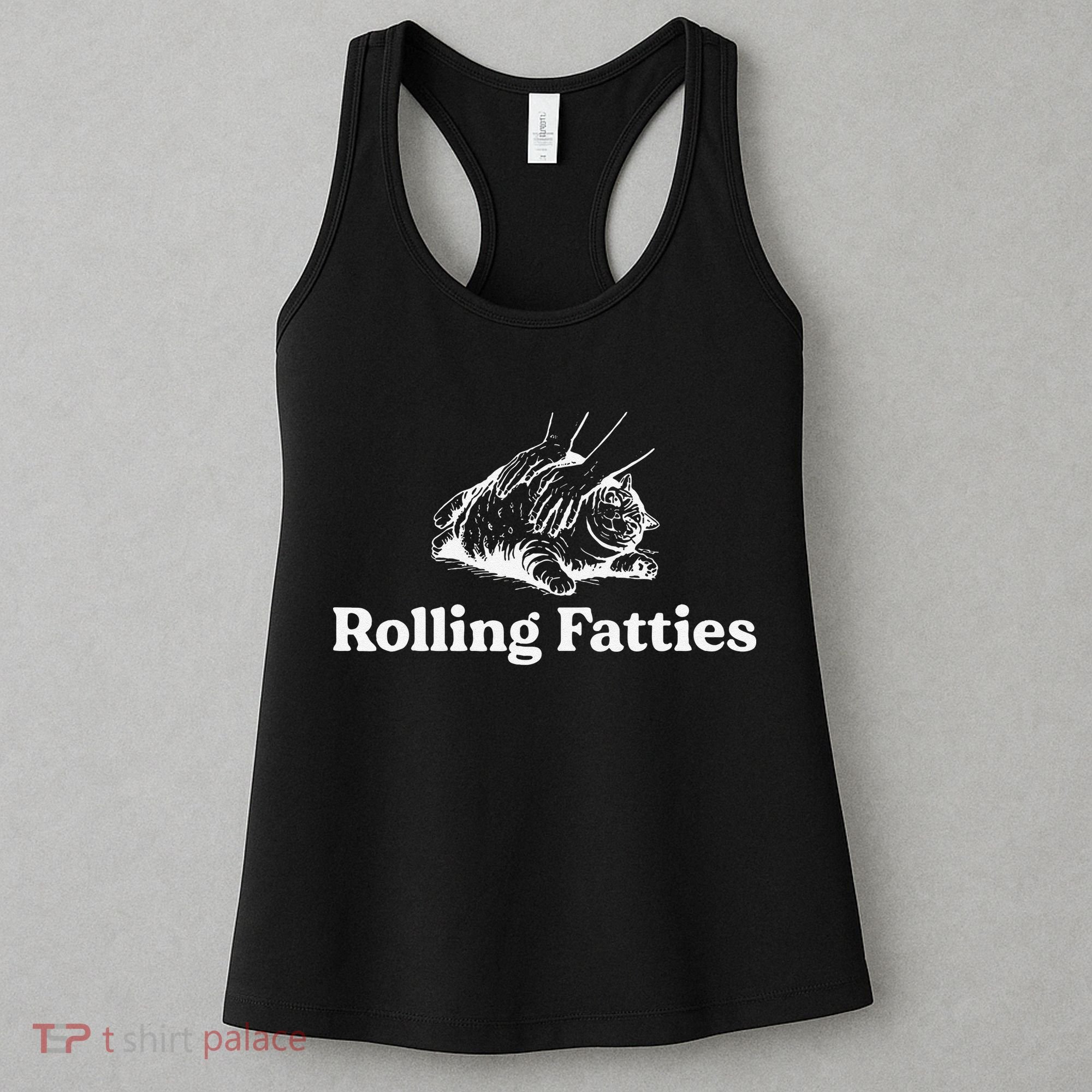 Rolling Fatties Cat Lover Funny Cat Kitten Gift Women's Tank Top