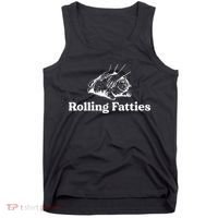 Rolling Fatties Cat Lover Funny Cat Kitten Gift Tank Top thumb 0