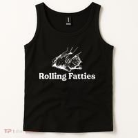 Rolling Fatties Cat Lover Funny Cat Kitten Gift Tank Top thumb 2