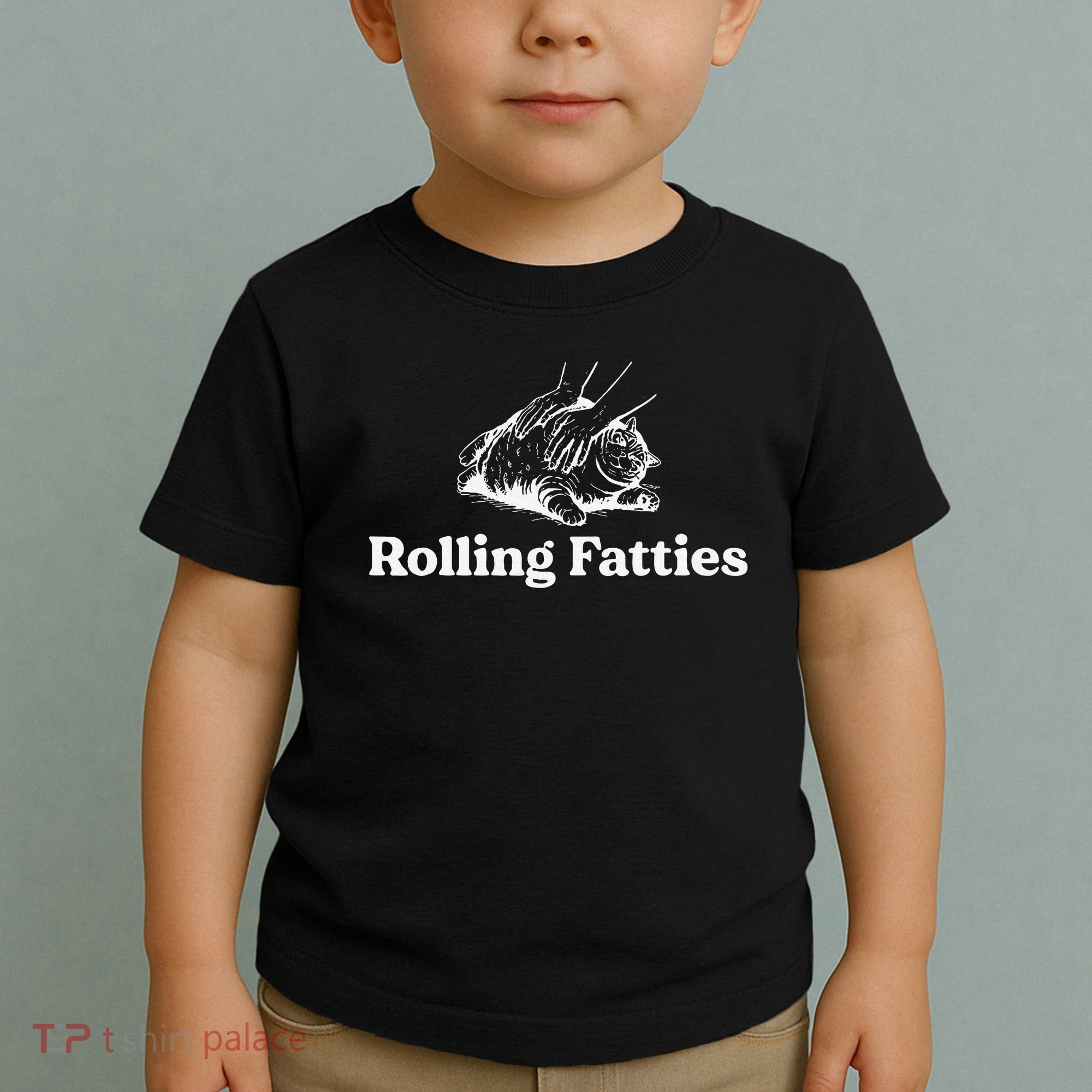 Rolling Fatties Cat Lover Funny Cat Kitten Gift Toddler T-Shirt