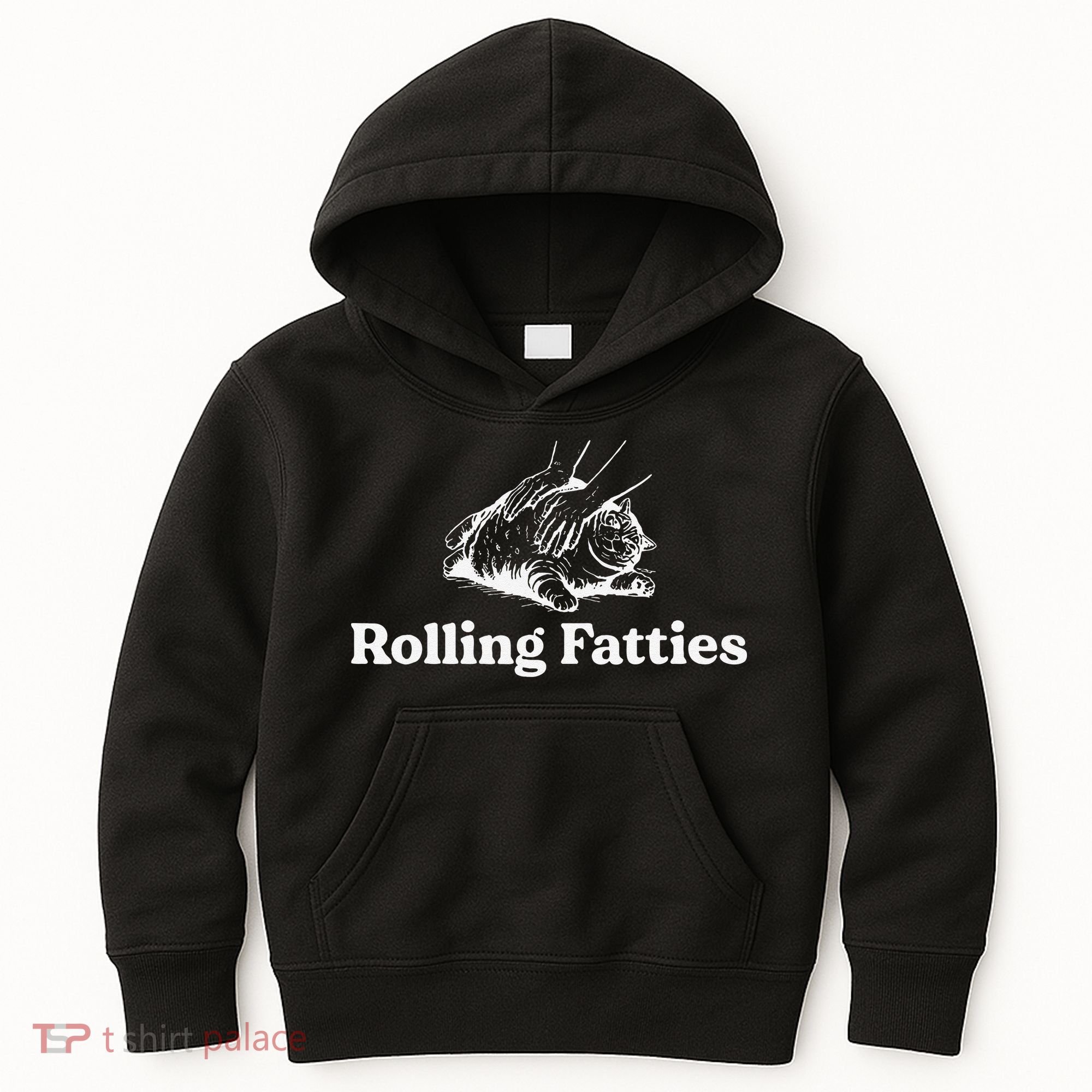 Rolling Fatties Cat Lover Funny Cat Kitten Gift Kids Hoodie