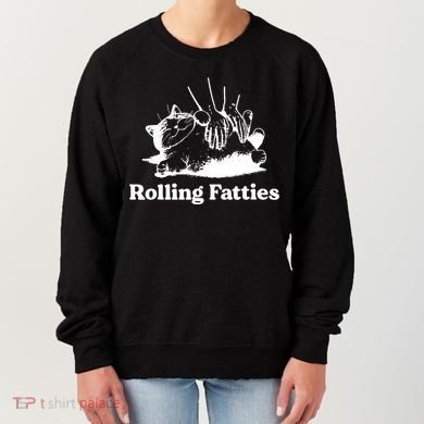 Rolling Fatties Cat Funny Cat Lovers Women's Sweatshirt