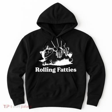 Rolling Fatties Cat Funny Cat Lovers Hoodie