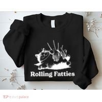 Rolling Fatties Cat Funny Cat Lovers Sweatshirt thumb 2