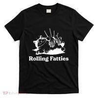 Rolling Fatties Cat Funny Cat Lovers T-Shirt thumb 0