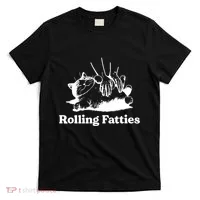 Rolling Fatties Cat Funny Cat Lovers T-Shirt thumb 0