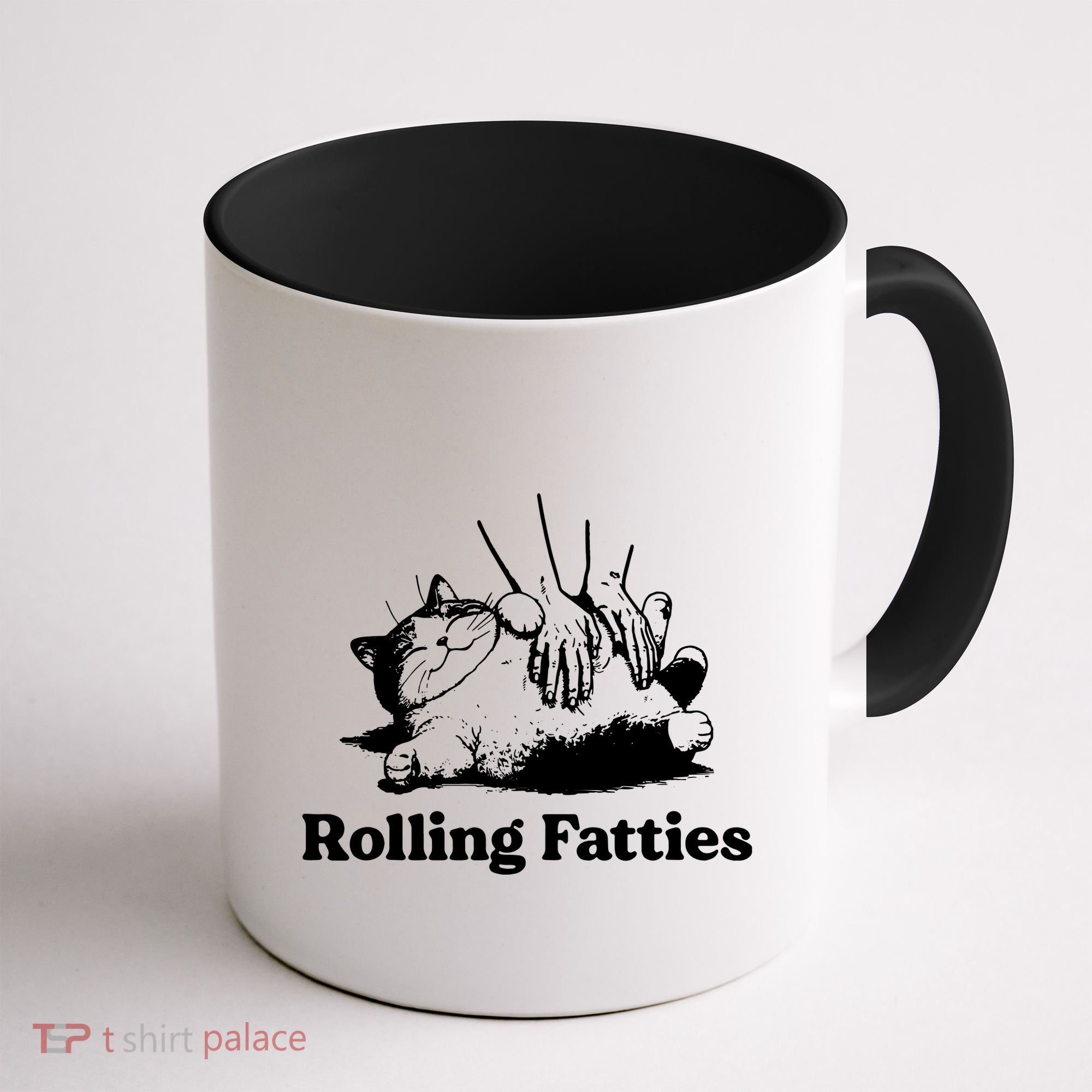 Rolling Fatties Cat Funny Cat Lovers Coffee Mug