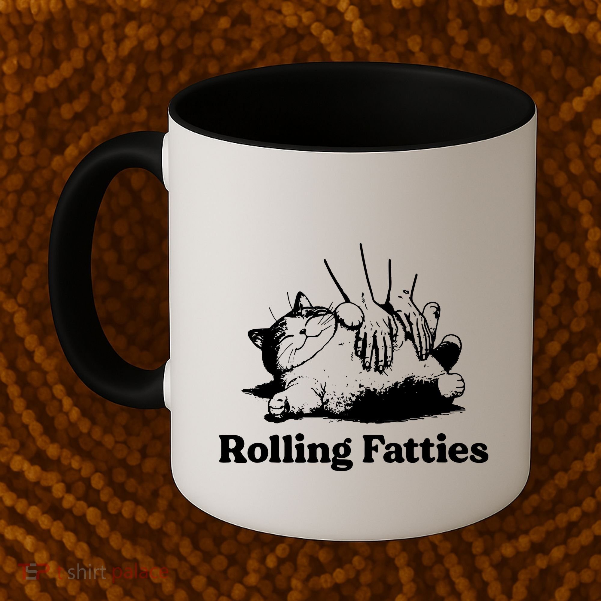 Rolling Fatties Cat Funny Cat Lovers Coffee Mug