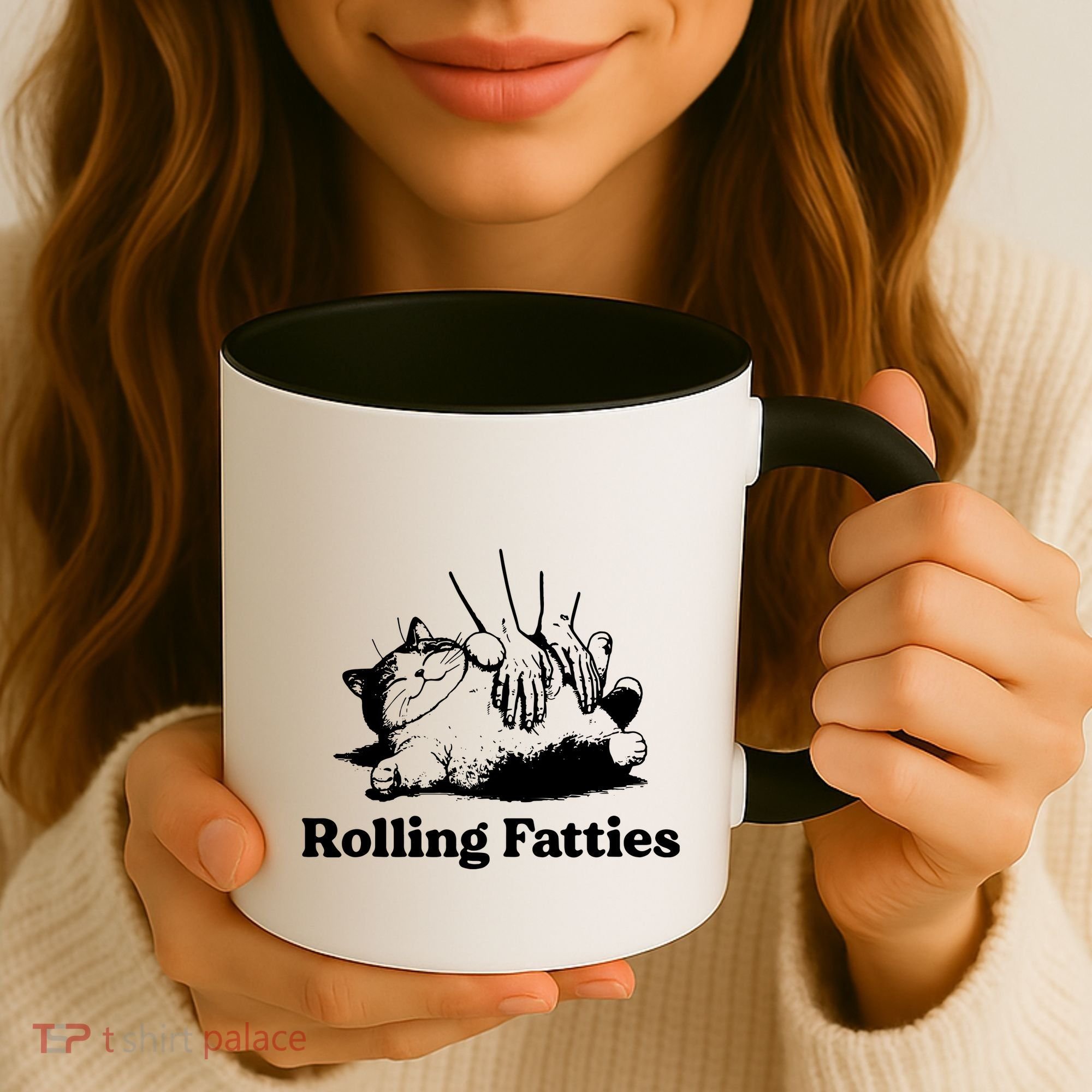 Rolling Fatties Cat Funny Cat Lovers Coffee Mug