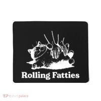 Rolling Fatties Cat Funny Cat Lovers Mousepad thumb 0