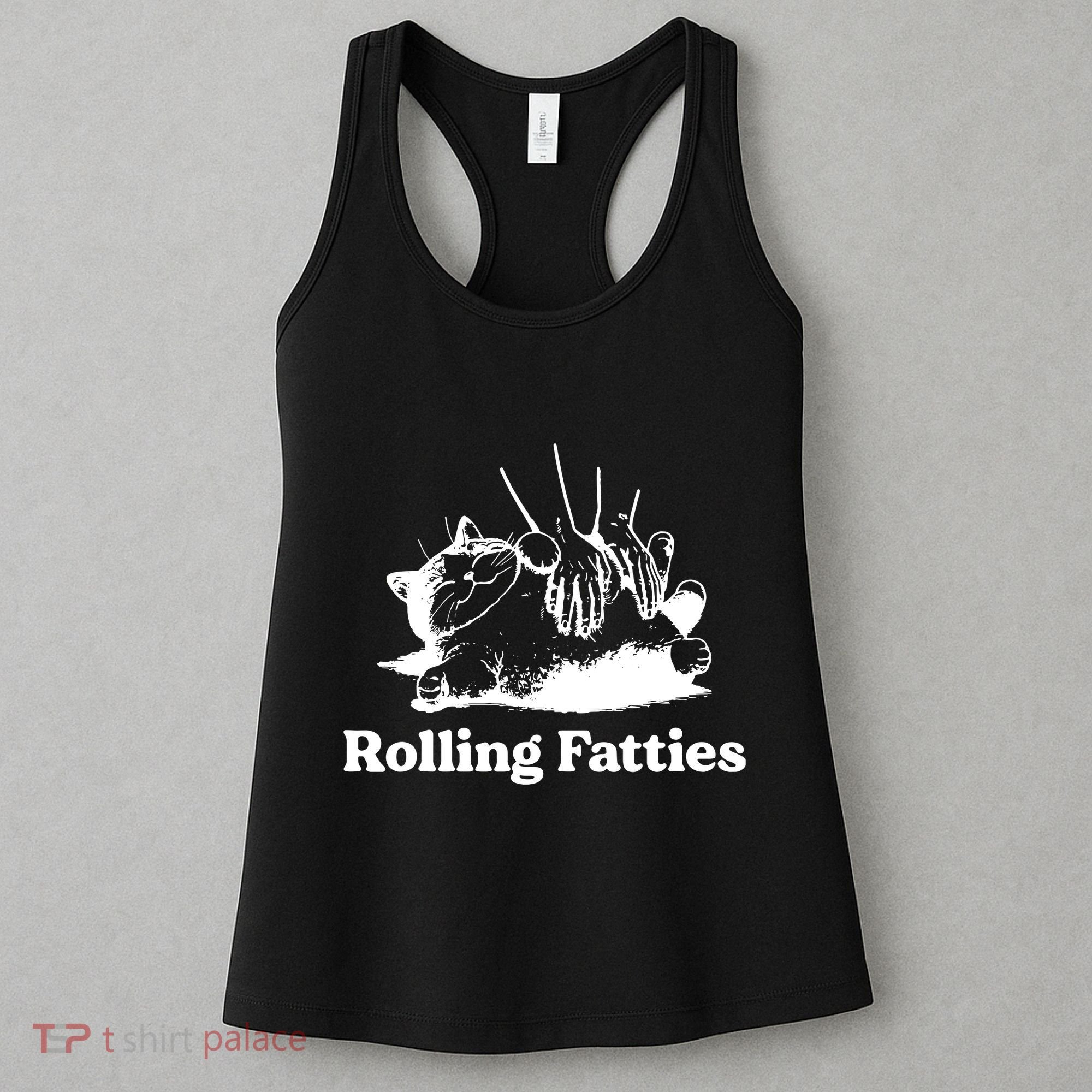 Rolling Fatties Cat Funny Cat Lovers Women's Tank Top