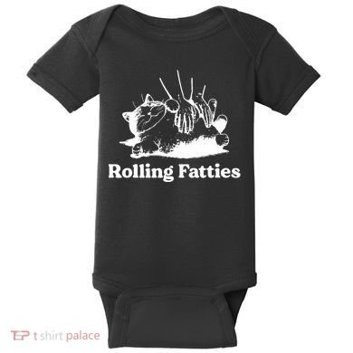 Rolling Fatties Cat Funny Cat Lovers Baby Bodysuit