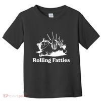 Rolling Fatties Cat Funny Cat Lovers Toddler T-Shirt thumb 0