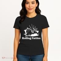 Rolling Fatties Cat Funny Cat Lovers Women's T-Shirt thumb 4