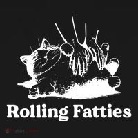 Rolling Fatties Cat Funny Cat Lovers Kids Hoodie thumb 5