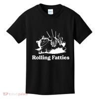 Rolling Fatties Cat Funny Cat Lovers Kids T-Shirt thumb 0