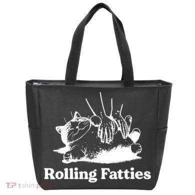 Rolling Fatties Cat Funny Cat Lovers Tote Bag