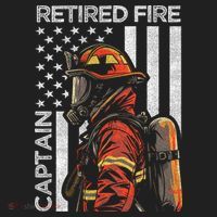 Retired Fire Captain Firefighter Retirement American Flag Tumbler thumb 3