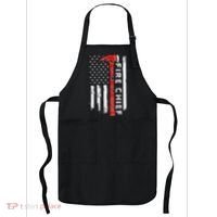 Retired Fire Chief American Flag Retirement Gifts Fire Chief Apron thumb 0