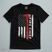 Retired Fire Chief American Flag Retirement Gifts Fire Chief T-Shirt thumb 5