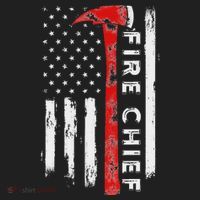 Retired Fire Chief American Flag Retirement Gifts Fire Chief Beanie thumb 2