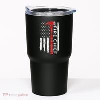 Retired Fire Chief American Flag Retirement Gifts Fire Chief Tumbler thumb 0