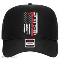 Retired Fire Chief American Flag Retirement Gifts Fire Chief Hat thumb 0