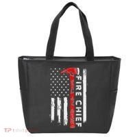 Retired Fire Chief American Flag Retirement Gifts Fire Chief Tote Bag thumb 0
