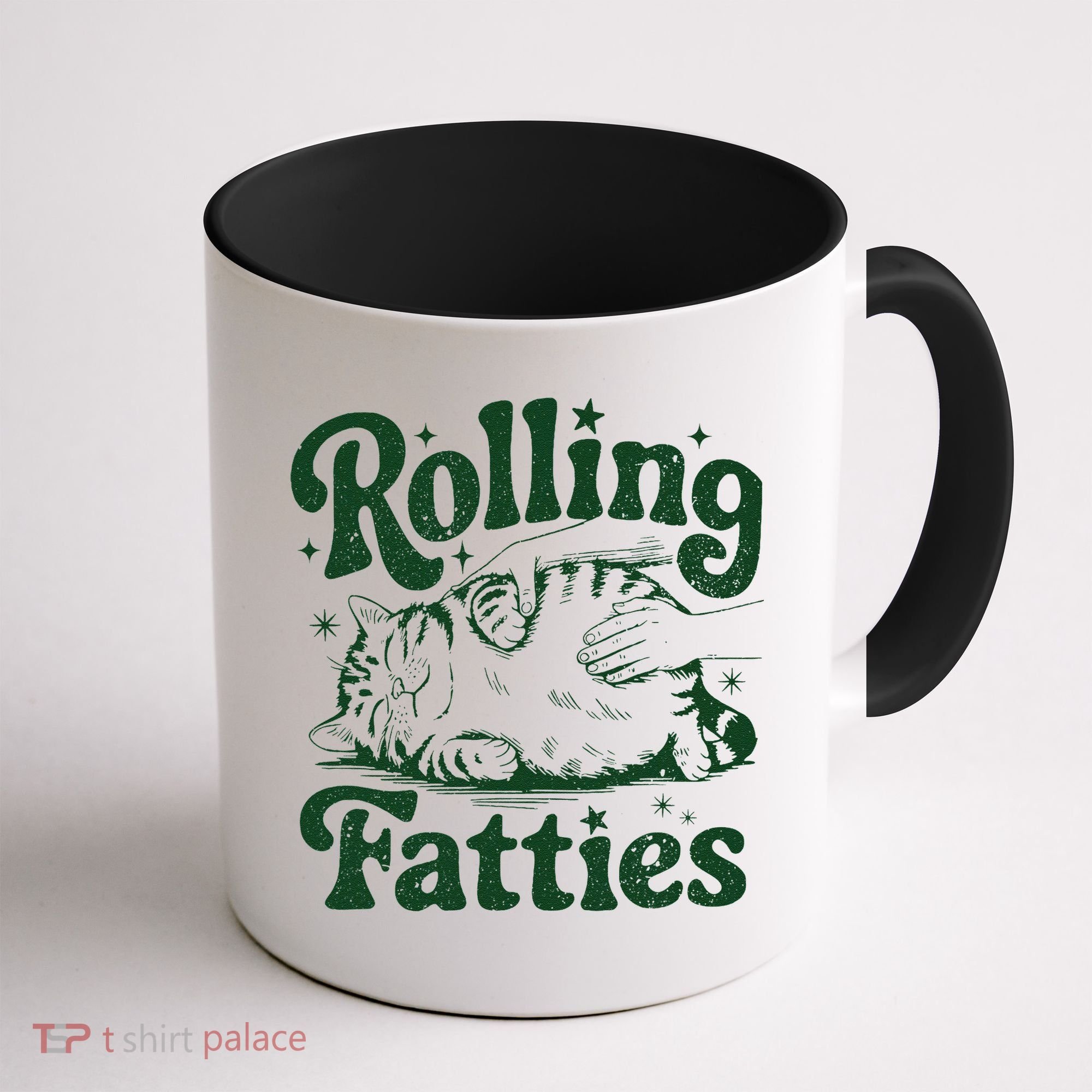 Rolling Fatties Cat Funny Cute Cat Lover Kitten Owner Kitty Coffee Mug