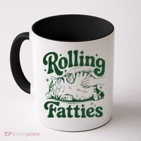 Rolling Fatties Cat Funny Cute Cat Lover Kitten Owner Kitty Coffee Mug thumb 0