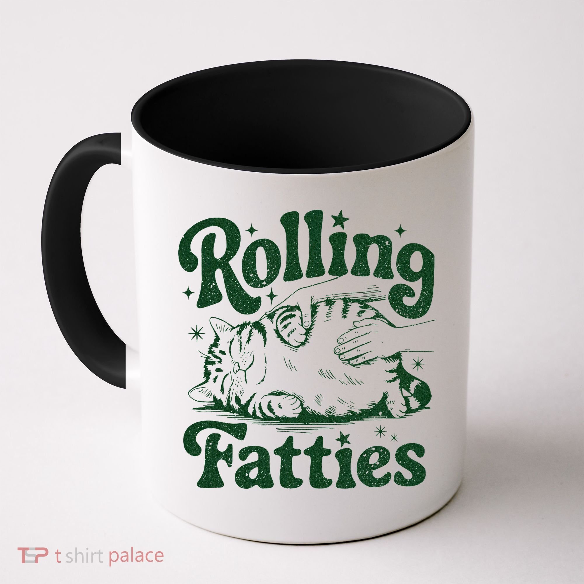 Rolling Fatties Cat Funny Cute Cat Lover Kitten Owner Kitty Coffee Mug