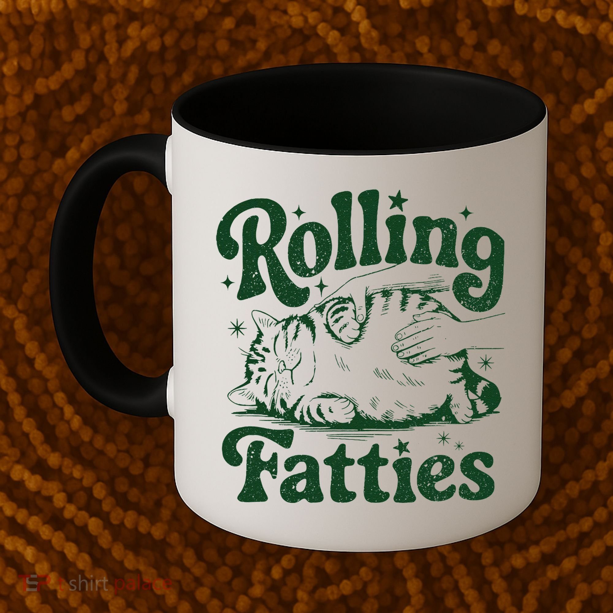 Rolling Fatties Cat Funny Cute Cat Lover Kitten Owner Kitty Coffee Mug