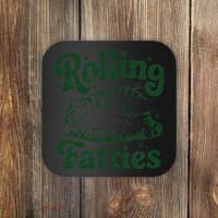 Rolling Fatties Cat Funny Cute Cat Lover Kitten Owner Kitty Coaster thumb 0