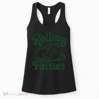 Rolling Fatties Cat Funny Cute Cat Lover Kitten Owner Kitty Women's Tank Top thumb 0