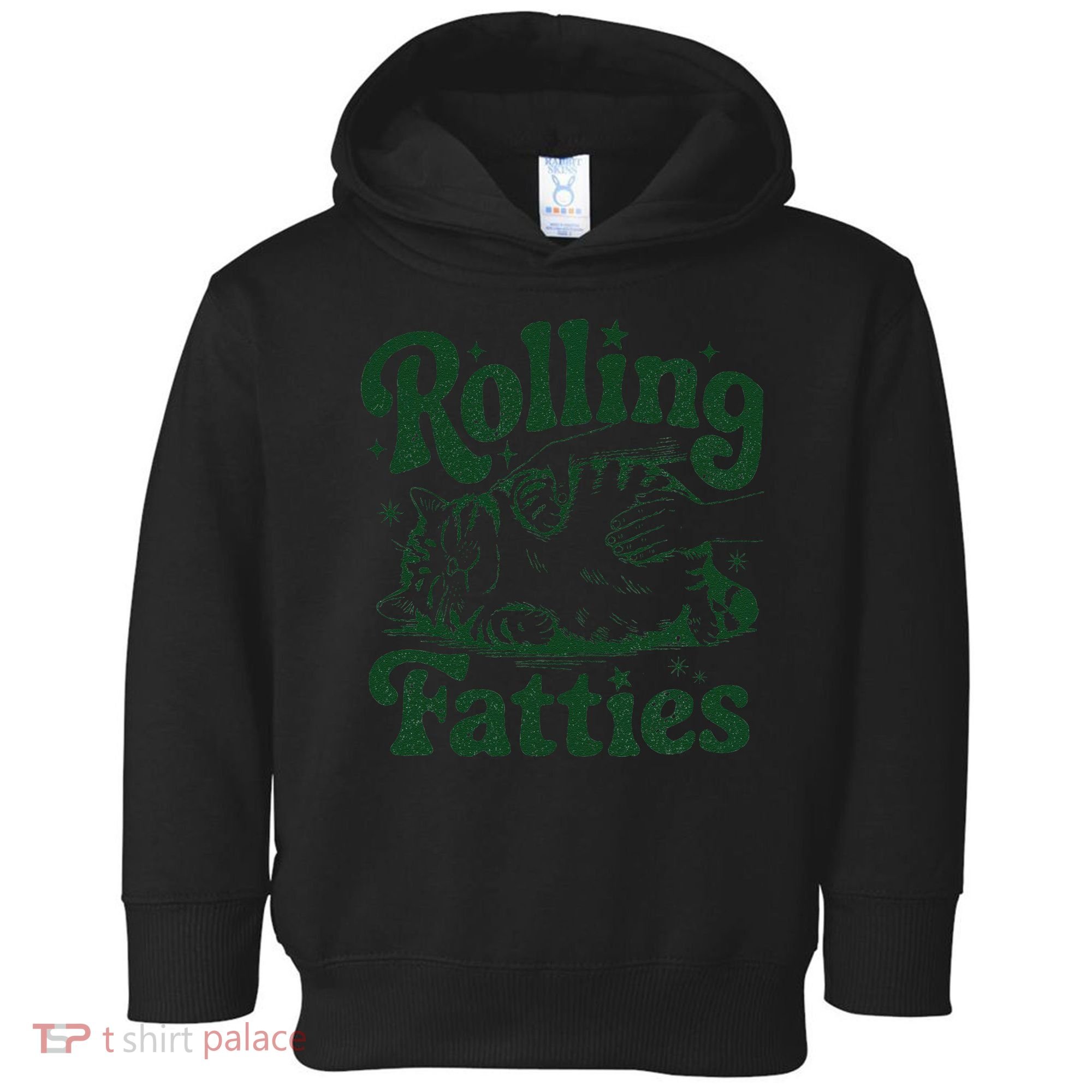 Rolling Fatties Cat Funny Cute Cat Lover Kitten Owner Kitty Toddler Hoodie