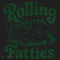Rolling Fatties Cat Funny Cute Cat Lover Kitten Owner Kitty Golf Towel thumb 3