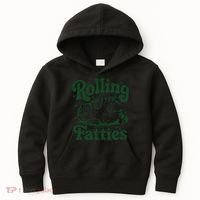 Rolling Fatties Cat Funny Cute Cat Lover Kitten Owner Kitty Kids Hoodie thumb 0