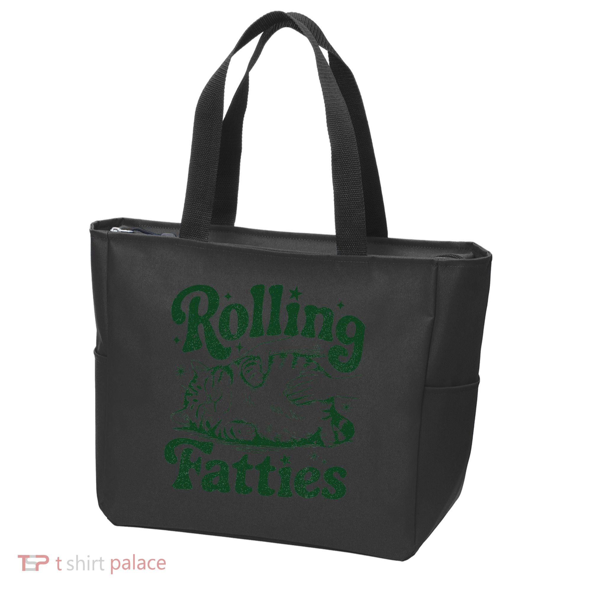 Rolling Fatties Cat Funny Cute Cat Lover Kitten Owner Kitty Tote Bag