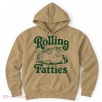 Rolling Fatties Cat Funny Cute Cat Lover Kitten Owner Kitty Hoodie thumb 0