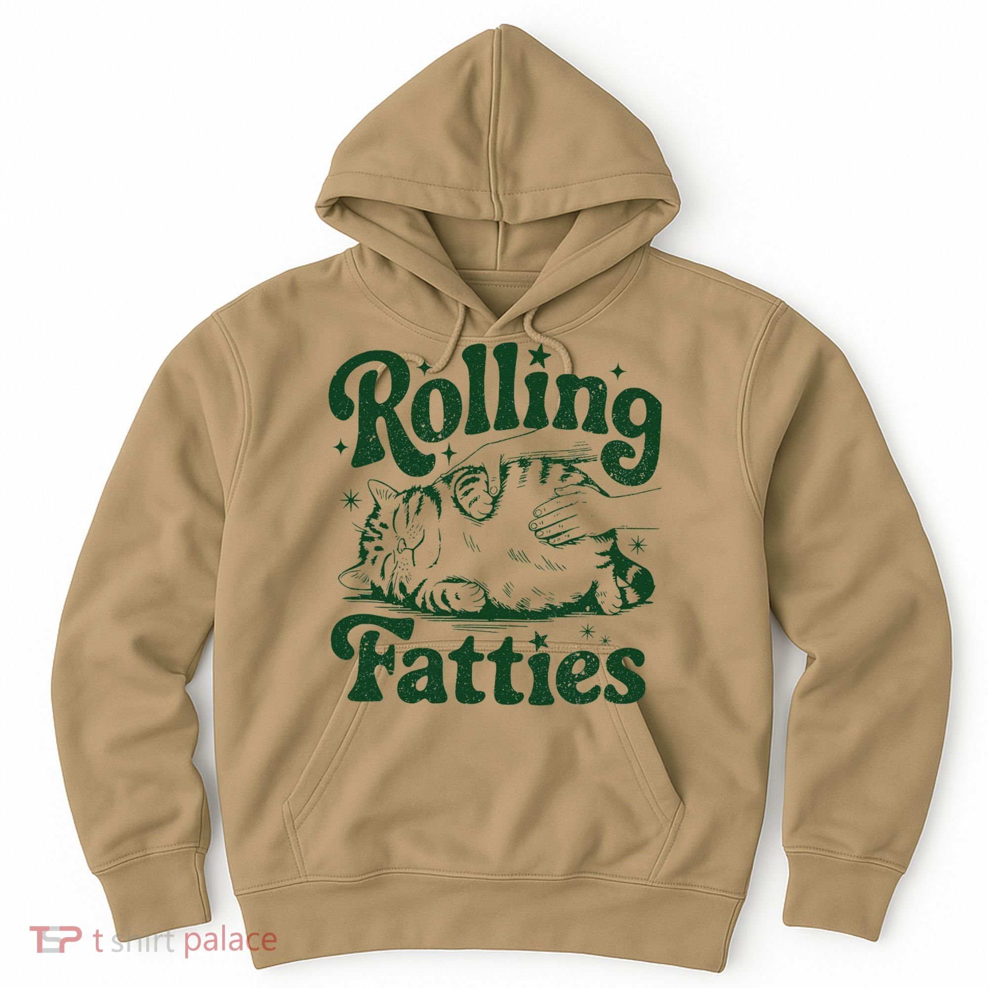 Rolling Fatties Cat Funny Cute Cat Lover Kitten Owner Kitty Hoodie