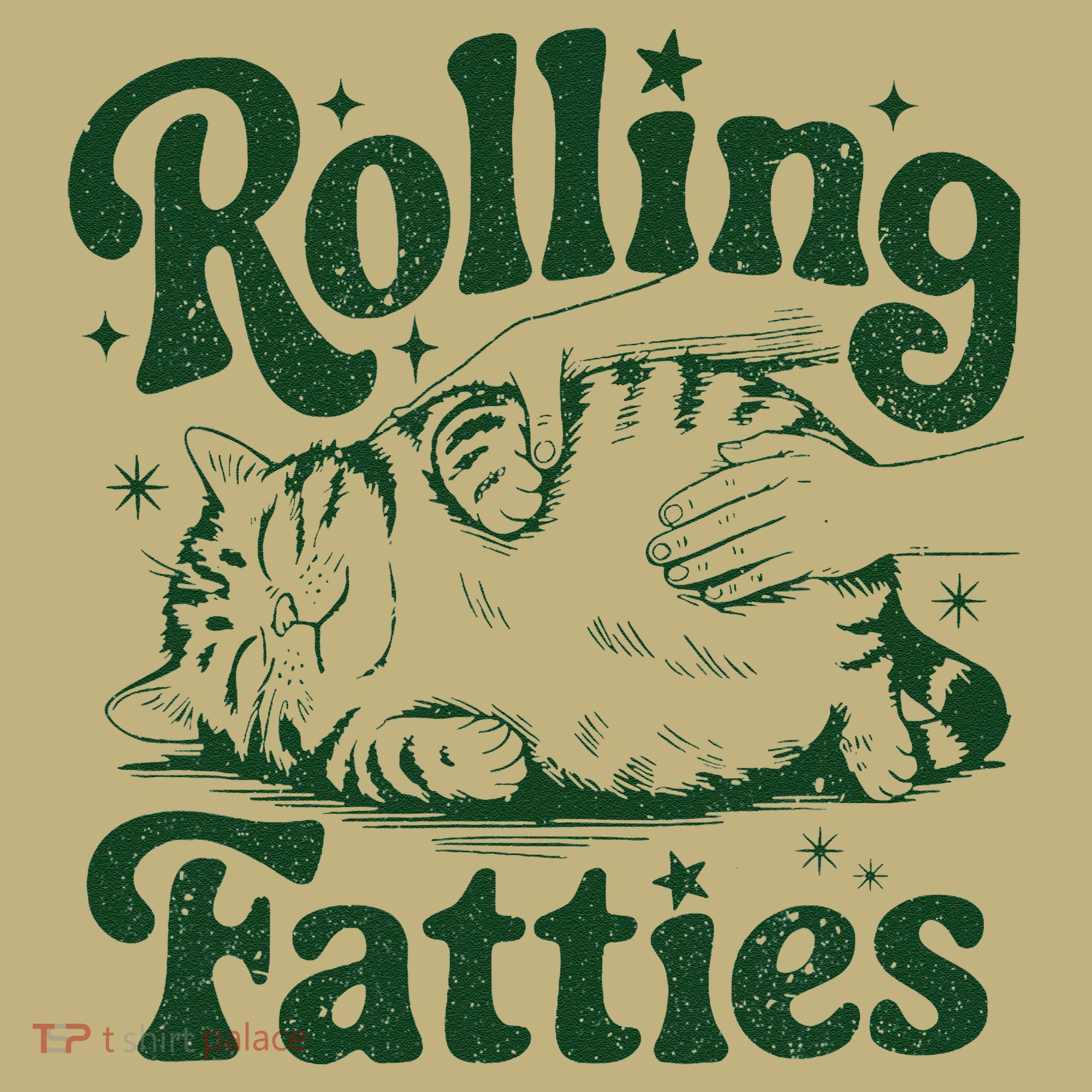 Rolling Fatties Cat Funny Cute Cat Lover Kitten Owner Kitty Long Sleeve Shirt