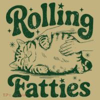 Rolling Fatties Cat Funny Cute Cat Lover Kitten Owner Kitty Kids T-Shirt thumb 2