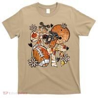 Retro Football Coquette Vintage Game Day T-Shirt thumb 0