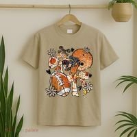 Retro Football Coquette Vintage Game Day T-Shirt thumb 2