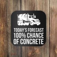 Retro Funny Concrete Worker Gift Construction Worker Gag Pun Coaster thumb 0