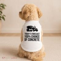 Retro Funny Concrete Worker Gift Construction Worker Gag Pun Doggie Tank thumb 2