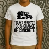 Retro Funny Concrete Worker Gift Construction Worker Gag Pun T-Shirt thumb 3